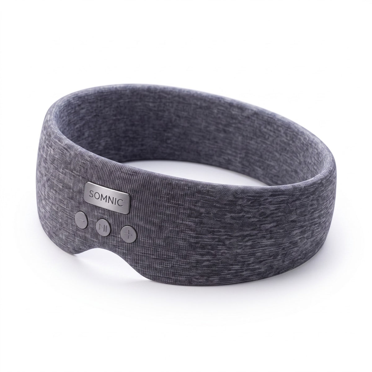 Somnic sleep band — Heather Grey — 45° perspective